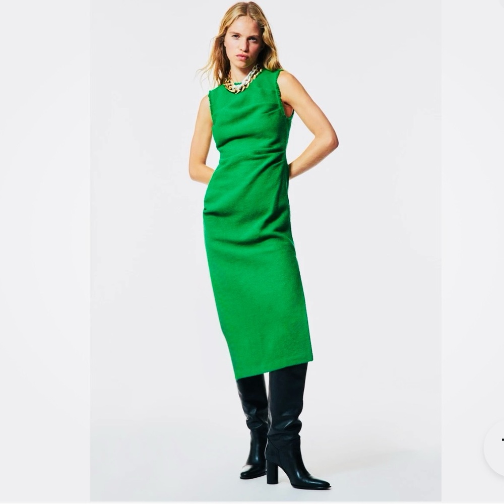 Zara Vibrant Green Dress